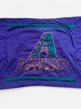 Vintage Arizona Diamondbacks Vintage Logo Pillowcase - Purple & Teal